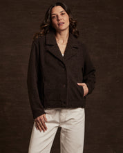 Women's Teddy Fleece Jacket in Chocolate