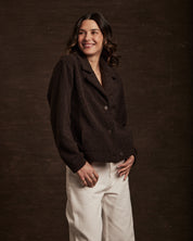 Women's Teddy Fleece Jacket in Chocolate