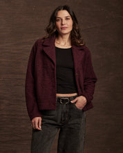Women's Teddy Fleece Jacket in Fig