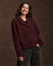 Women's Teddy Fleece Jacket in Fig