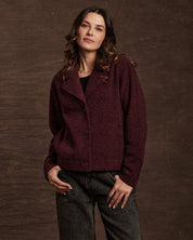 Women's Teddy Fleece Jacket in Fig