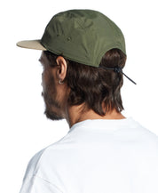 Two-Tone Vintage Jogger Cap in Khaki