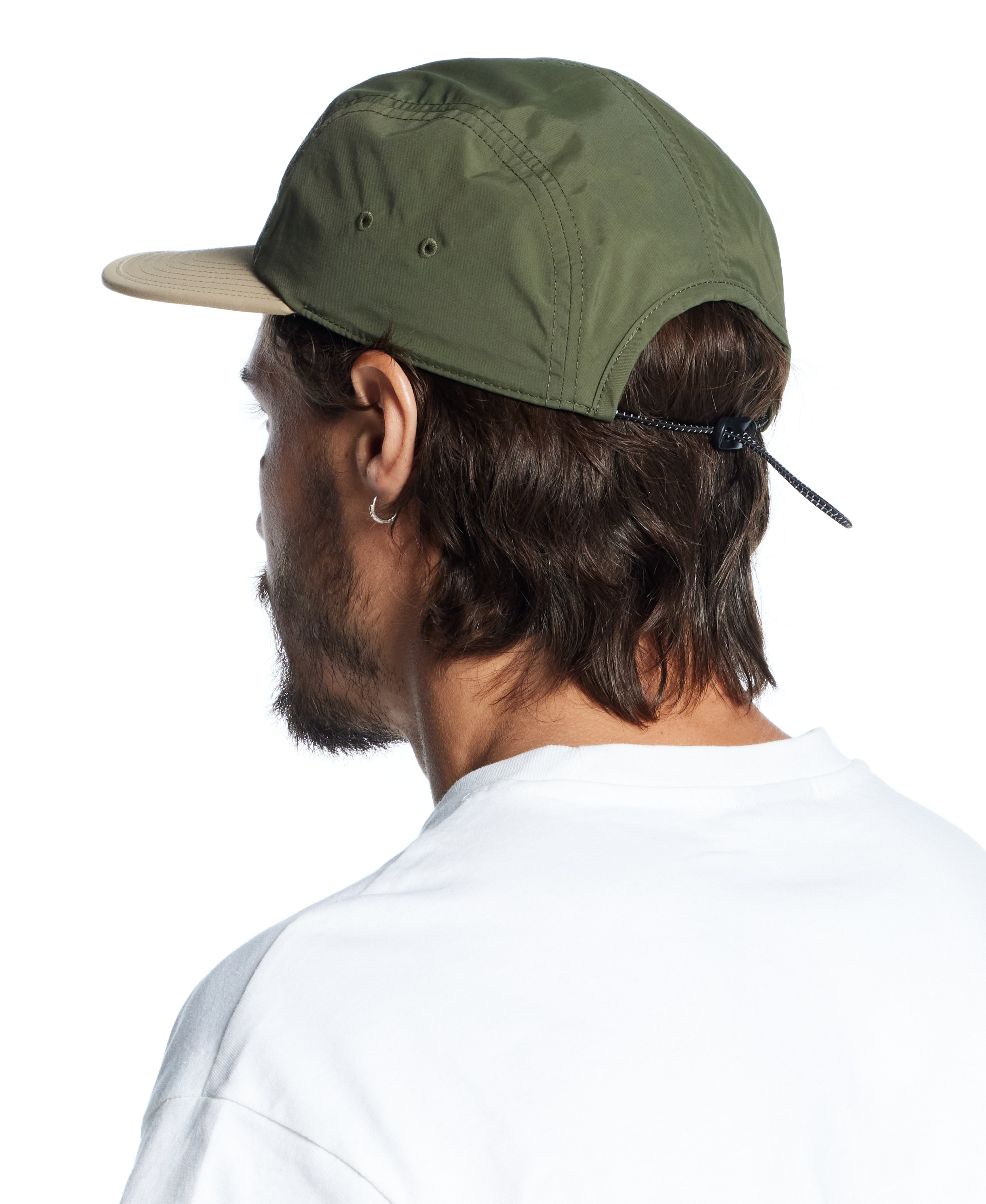 Two-Tone Vintage Jogger Cap in Khaki