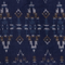 Navy blue patterned fabric featuring geometric designs and intricate details.