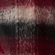 Brushed Unlined Plaid Shirt Jacket in Burgundy