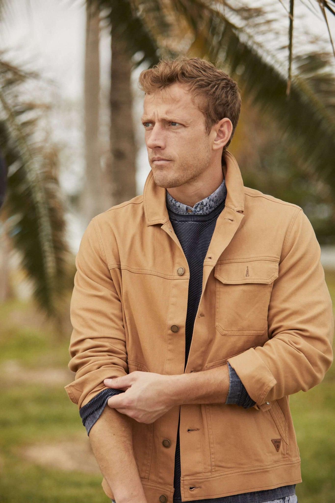 Cotton Twill Stretch Work Jacket Chipmunk – Weatherproof® Vintage