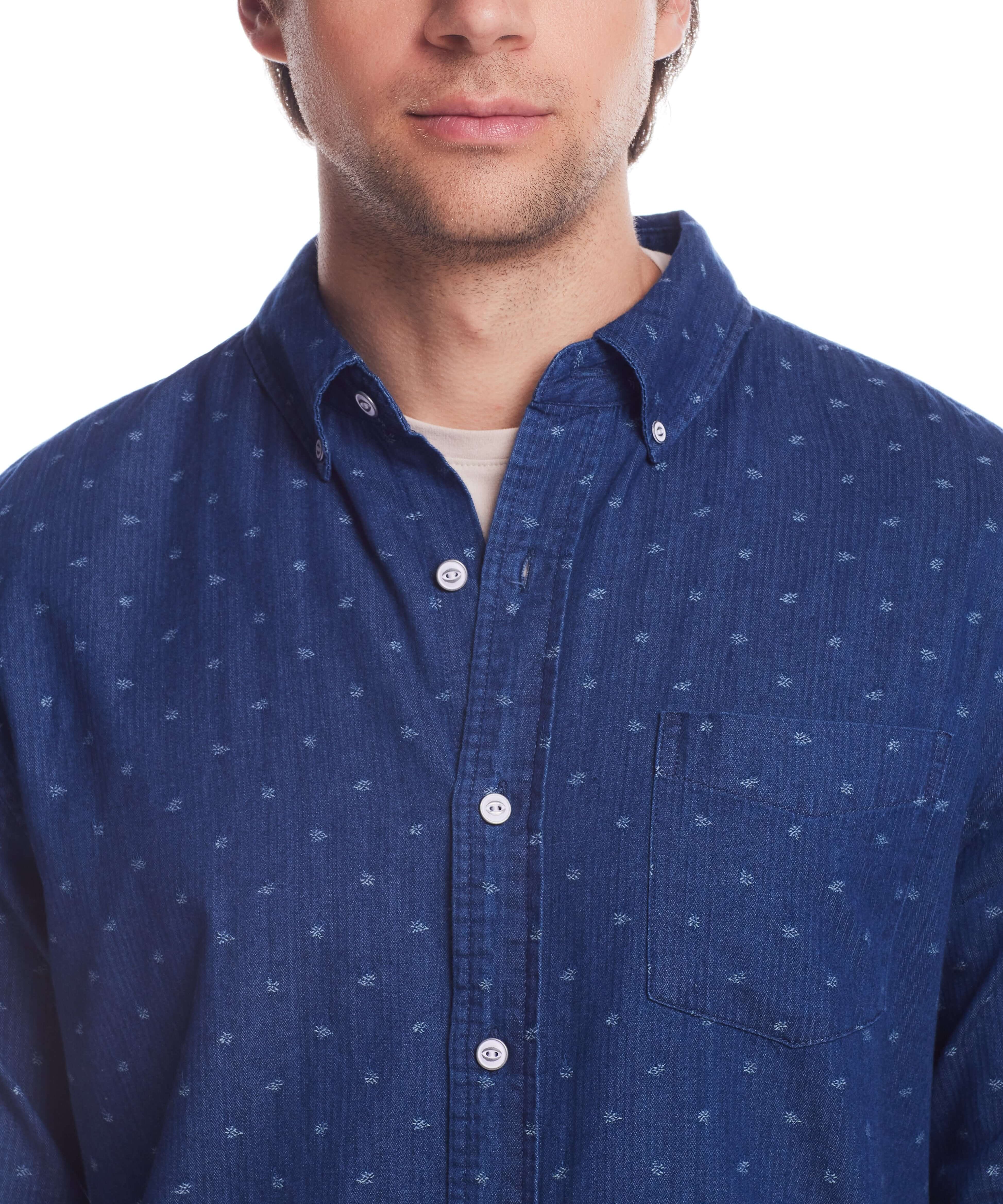 denim-dobby-shirt-blue-nights-floral-print-button-down-weatherproof-vintage.jpg