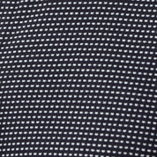 Close-up of the textured fabric of the Dobby Button Down Shirt in Black showing a subtle dobby pattern.