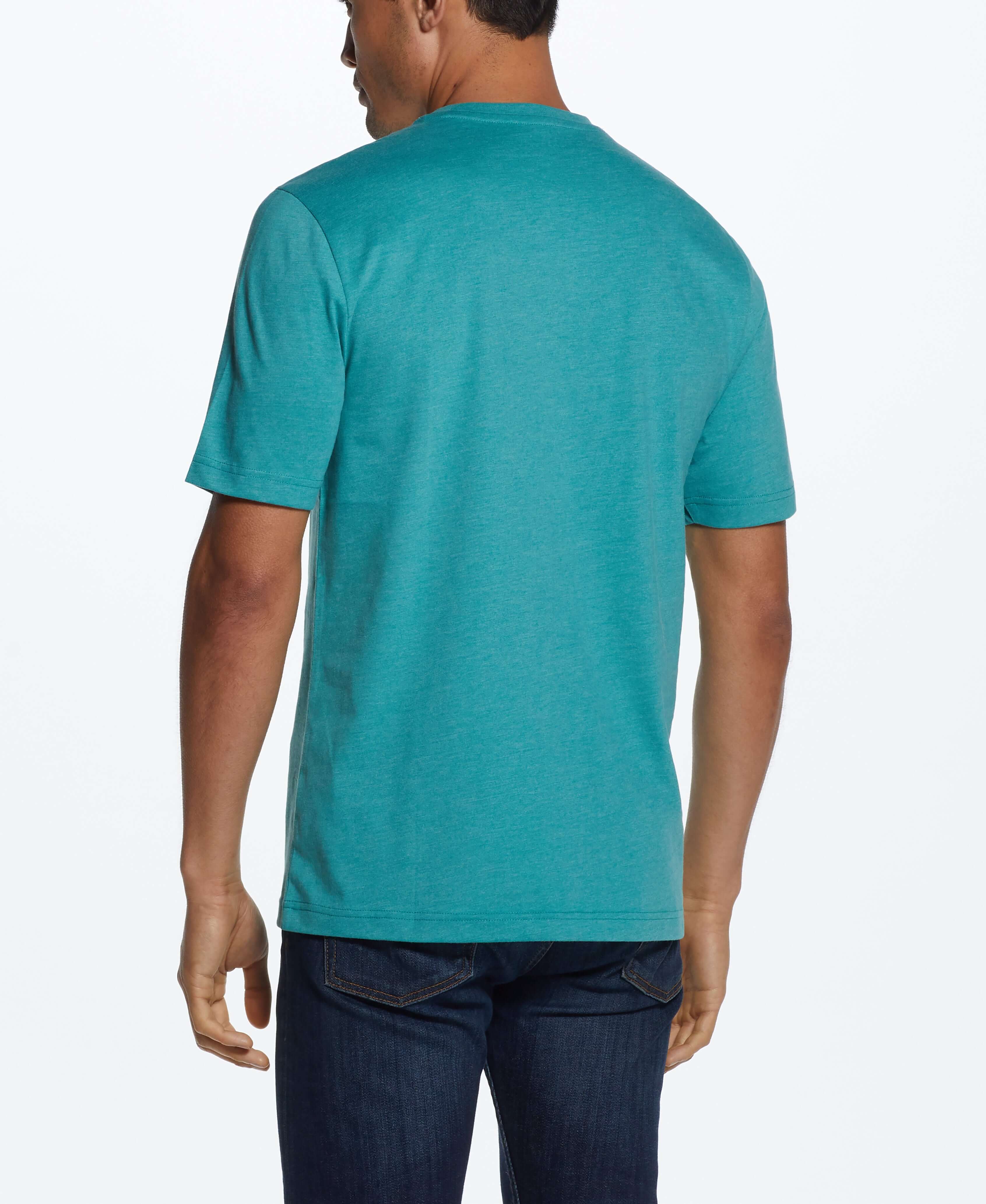 Graphic Tee In Pool Blue