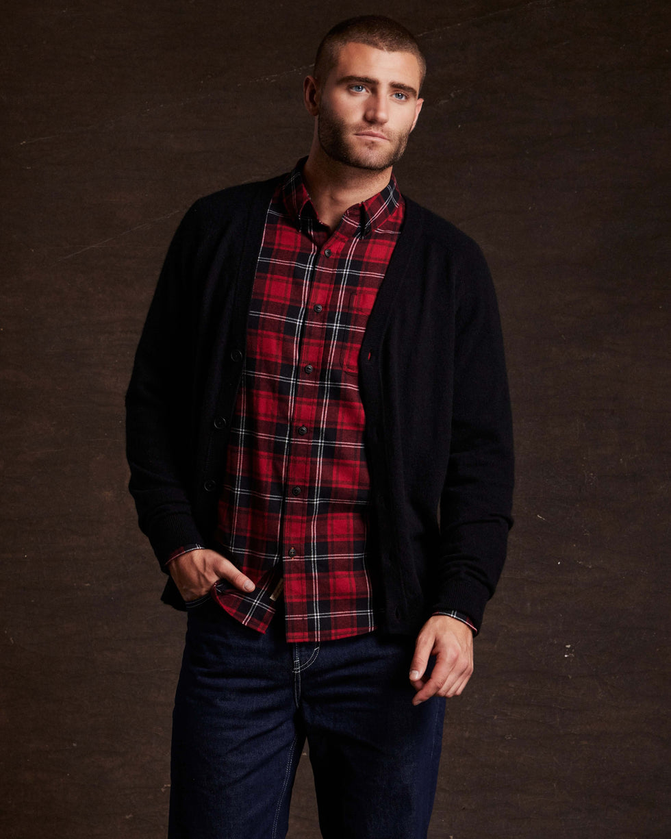 Weatherproof Vintage Holiday Antique Flannel Shirt - Red Weatherproof Vintage Holiday Antique Flannel Shirt - Red