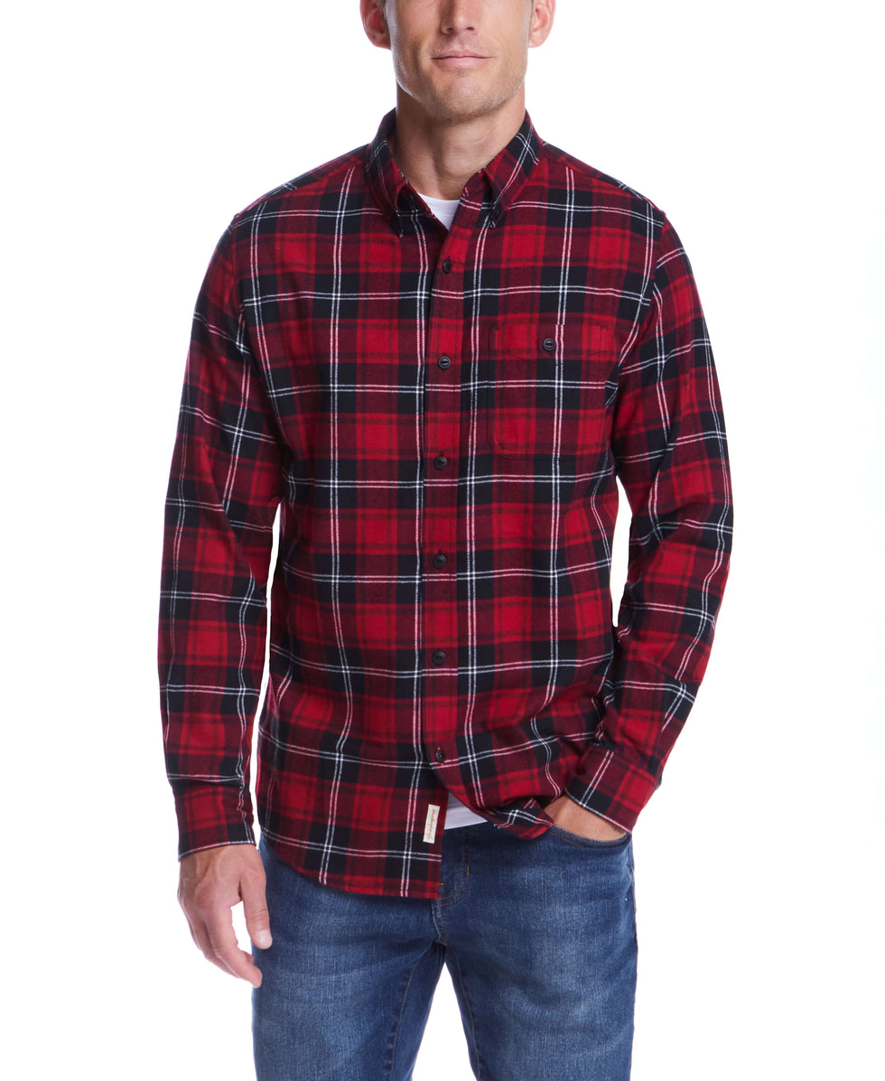 Weatherproof Vintage Holiday Antique Flannel Shirt