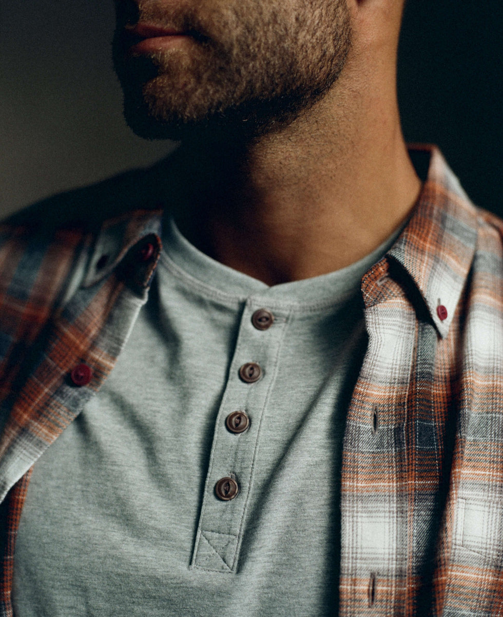 Weatherproof Vintage Flannel Shirt, Regular XXL / Orange