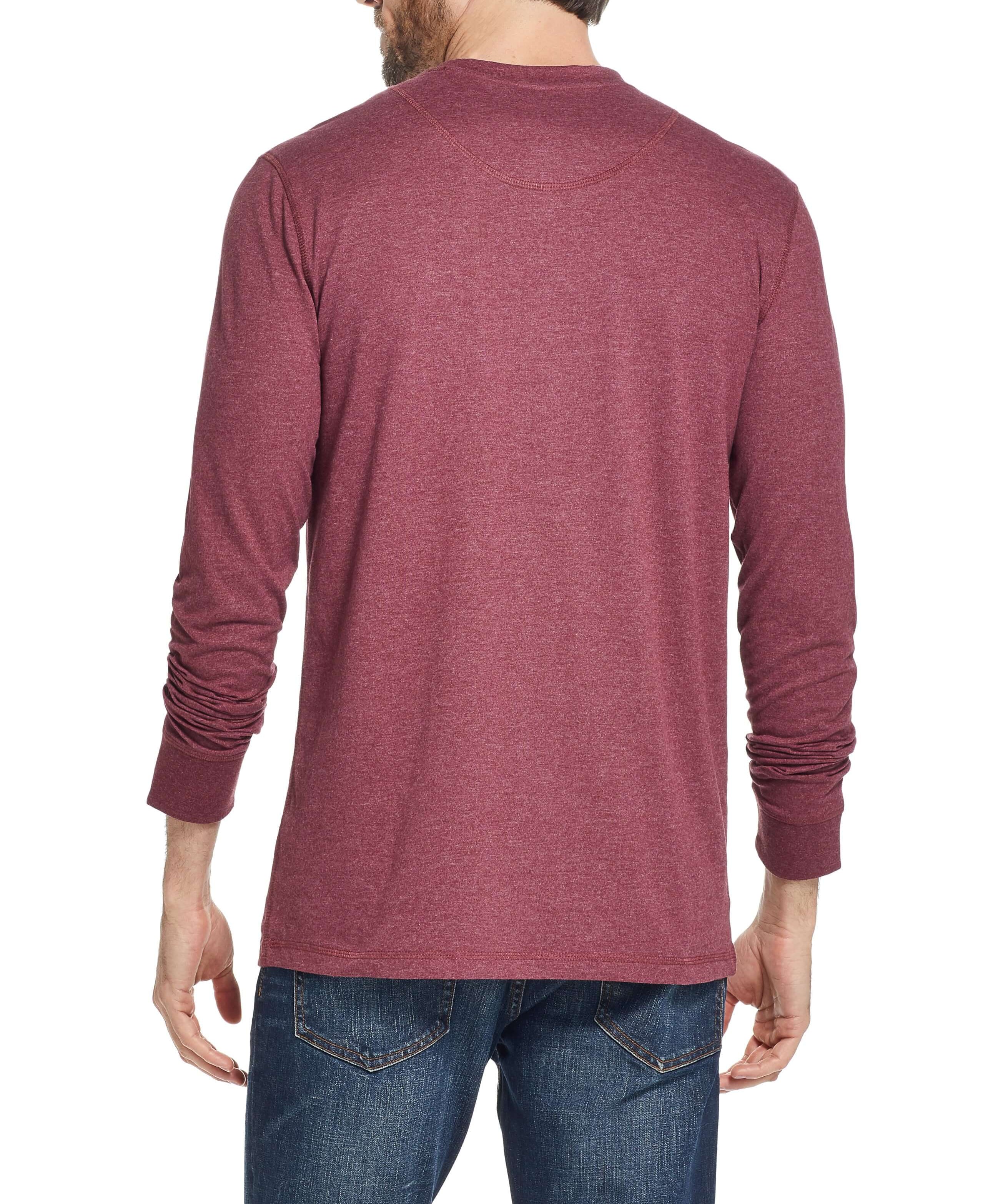long-sleeve-brushed-henley-cabernet-heather-back-view-weatherproof-vintage.jpg