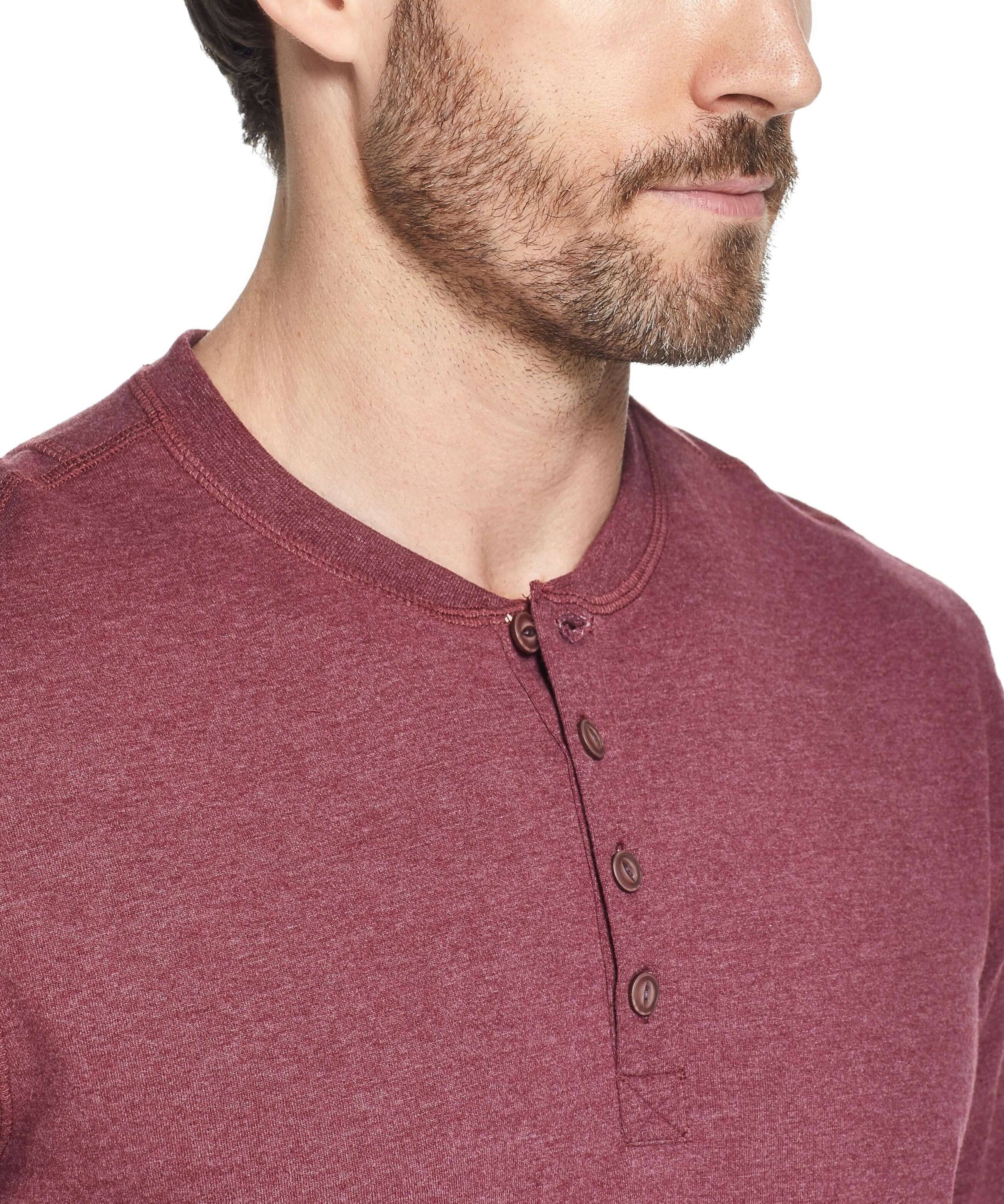 long-sleeve-brushed-henley-cabernet-heather-weatherproof-vintage-closeup.jpg