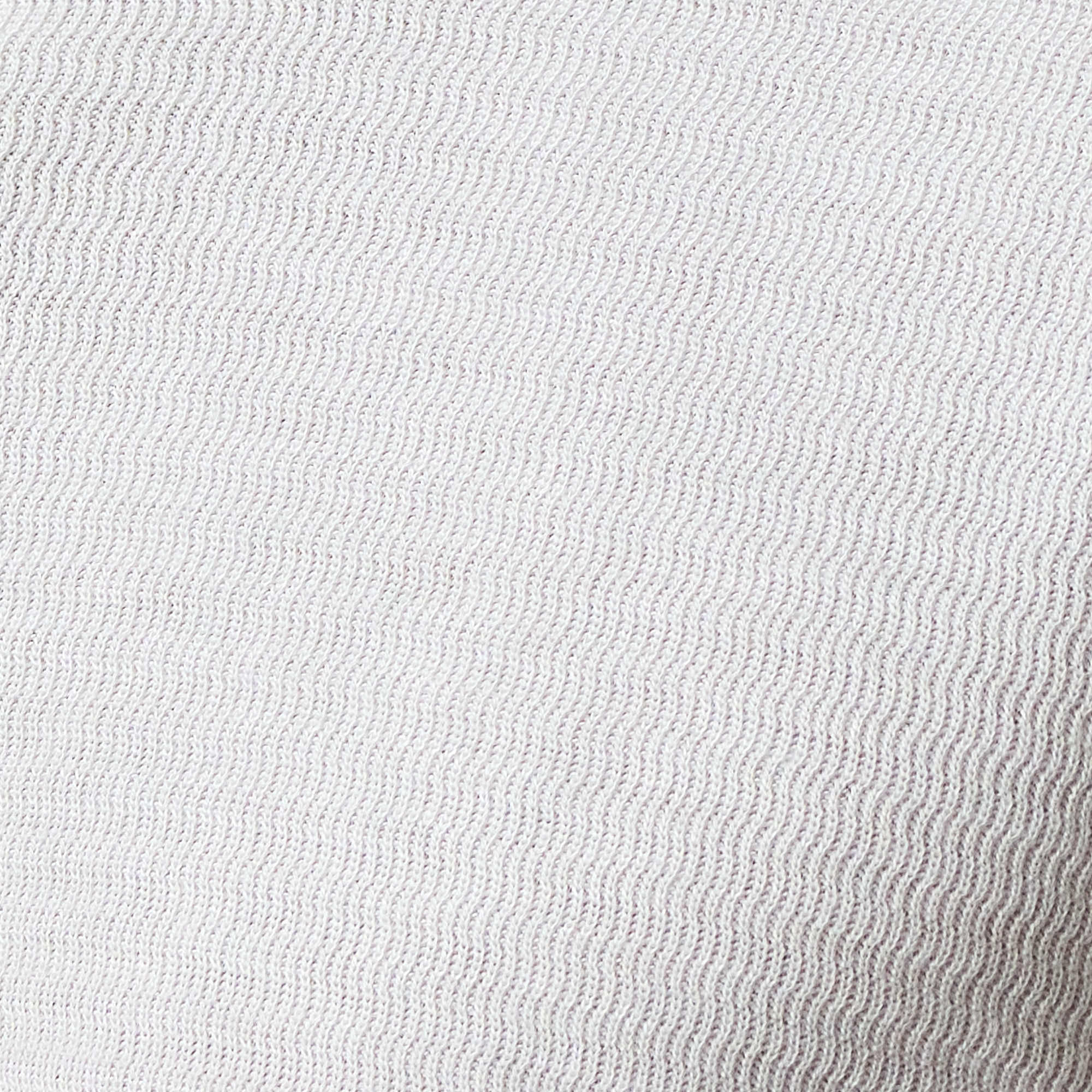Long Sleeve Crinkle Henley in White