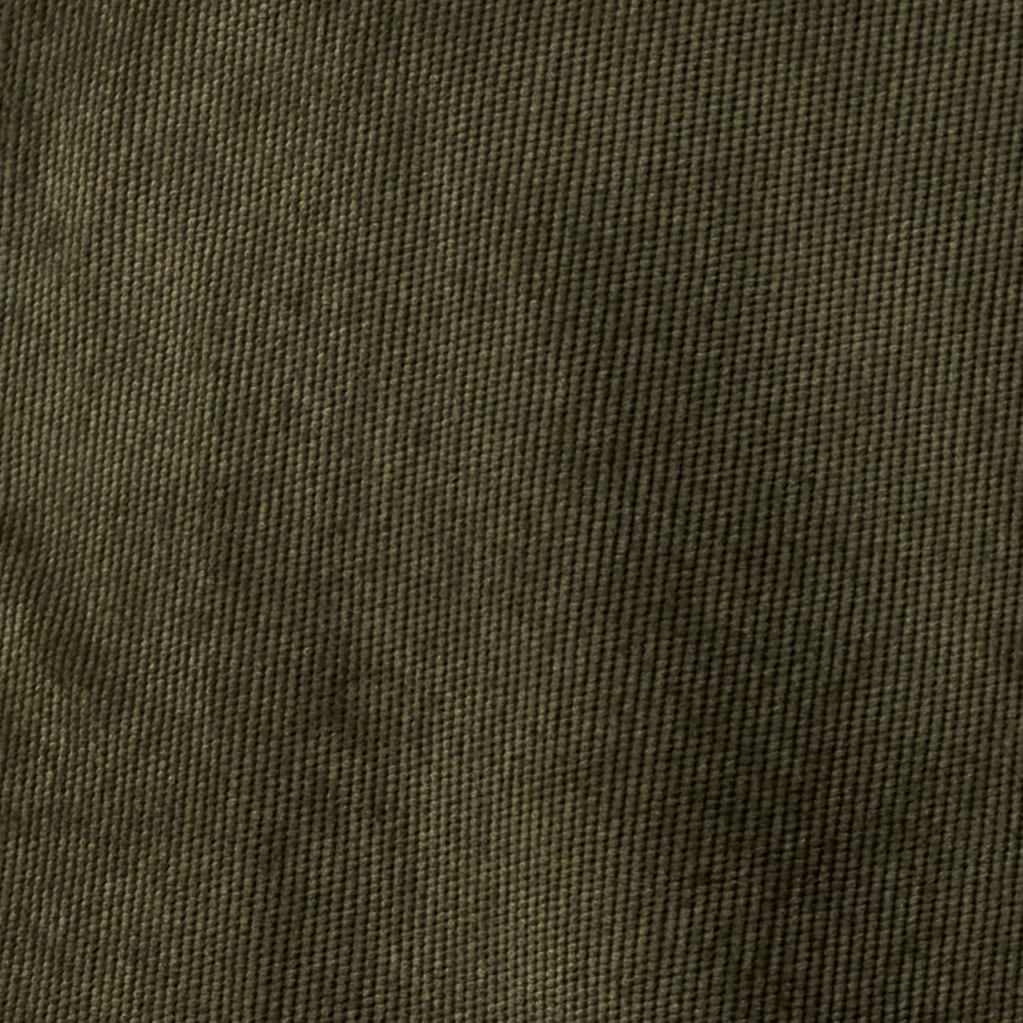 Close-up of the fabric texture of the Long Sleeve Solid Cord Button Down in Olive, showcasing its soft corduroy material.