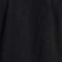 Close-up of the subtle grid texture of the Seersucker Coatfront Knit in Black.