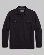 The Unlined Zip Overshirt in Black