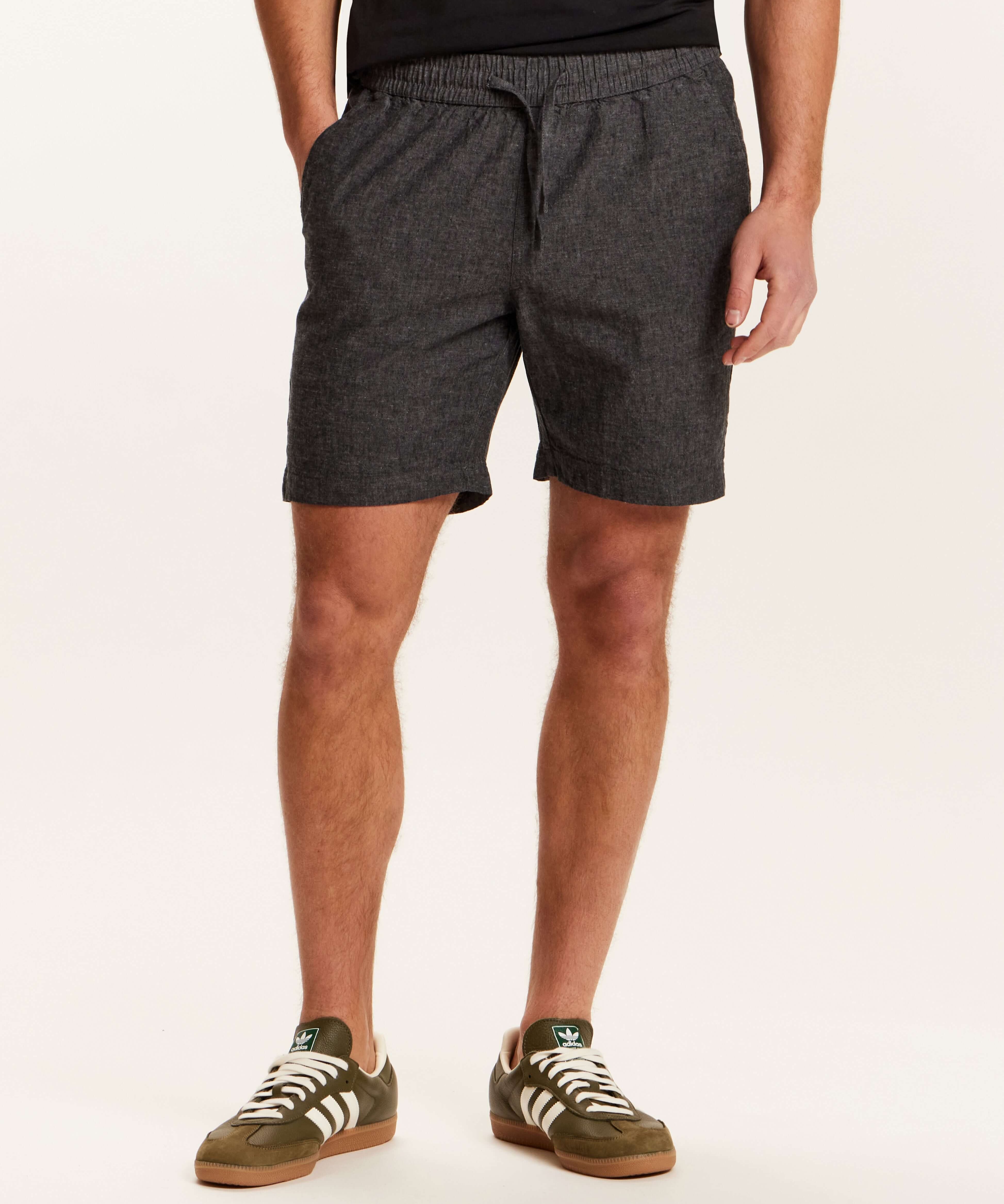 mens-chambray-stripe-drawstring-shorts-black.jpg