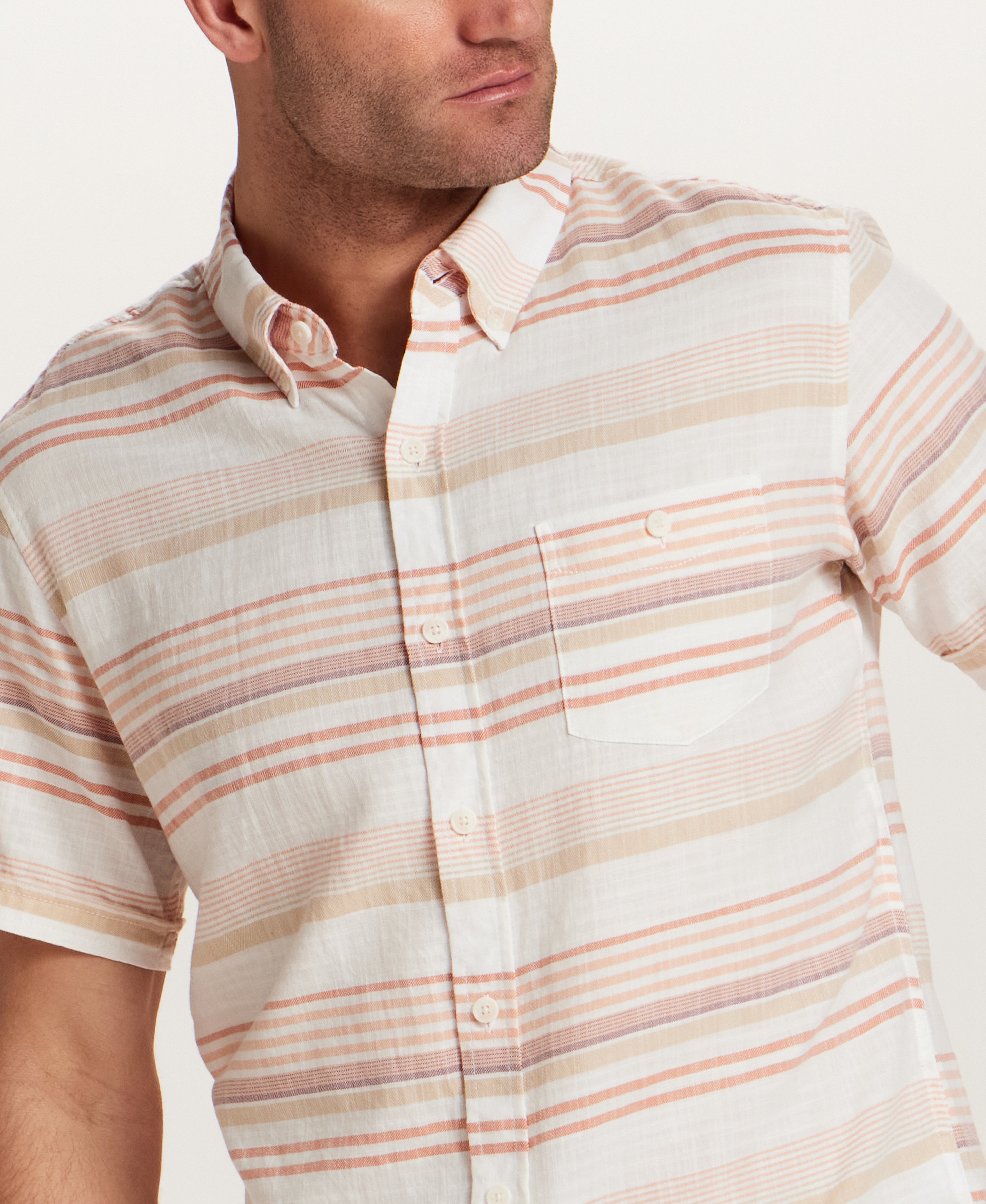 Short Sleeve Country Twill in Ginger Spice featuring smooth fabric with a classic look and comfortable fit.