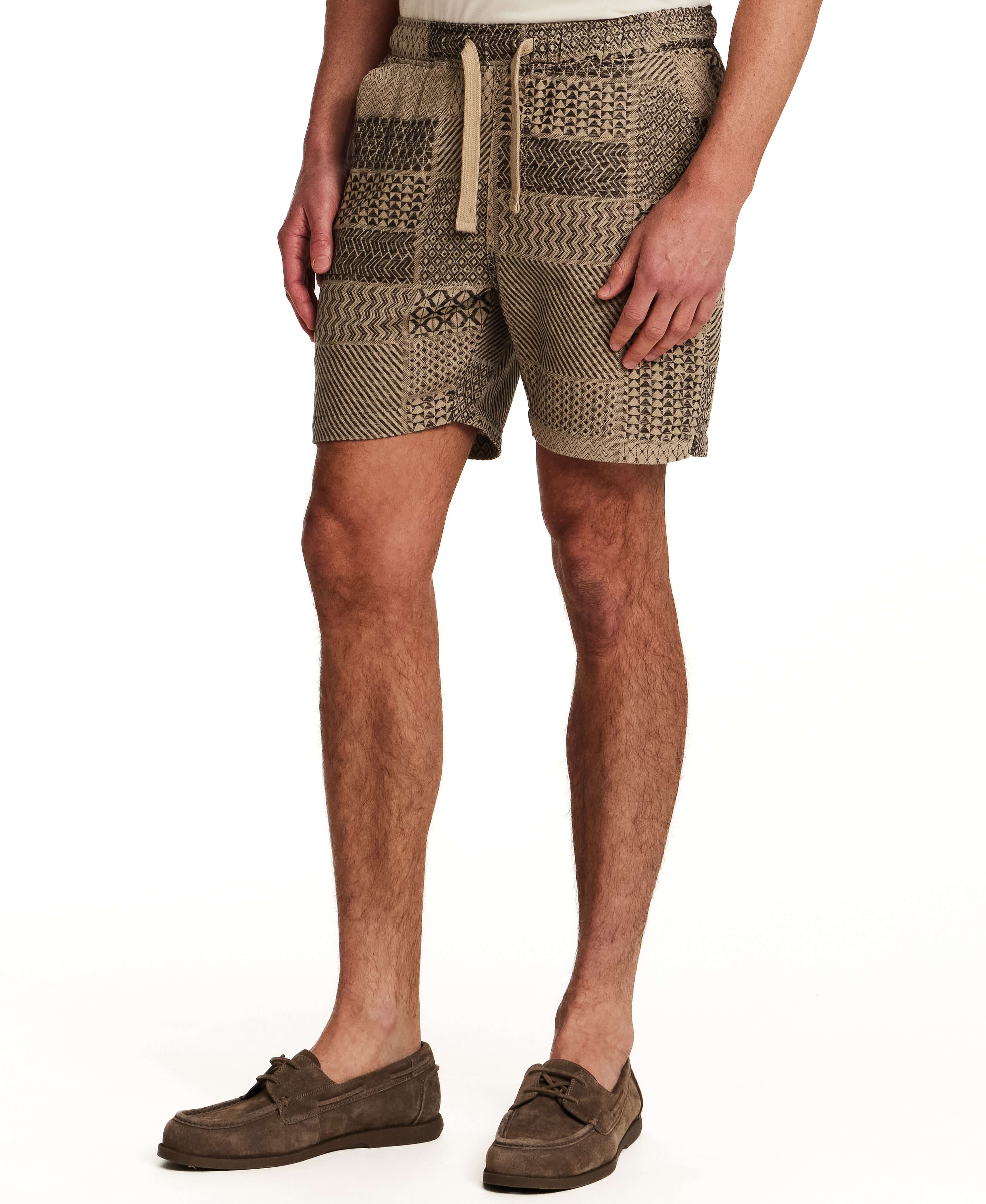 Patchwork Jacquard Short in Khaki | Weatherproof® Vintage