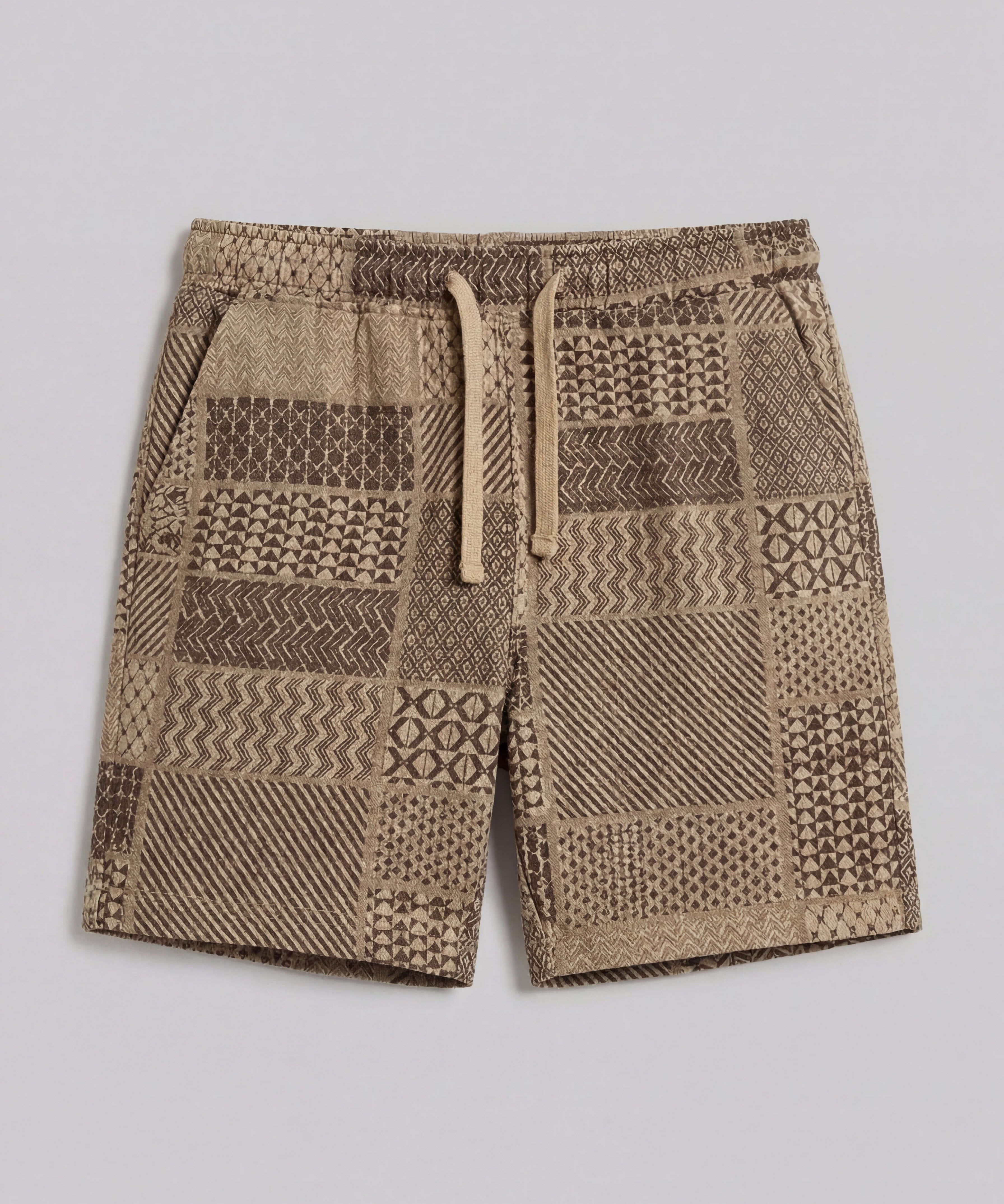 mens-khaki-patchwork-jacquard-shorts.jpg