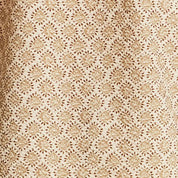 The Medallion Print Seersucker Shirt in Khaki showcasing its intricate medallion print and subtle seersucker texture.