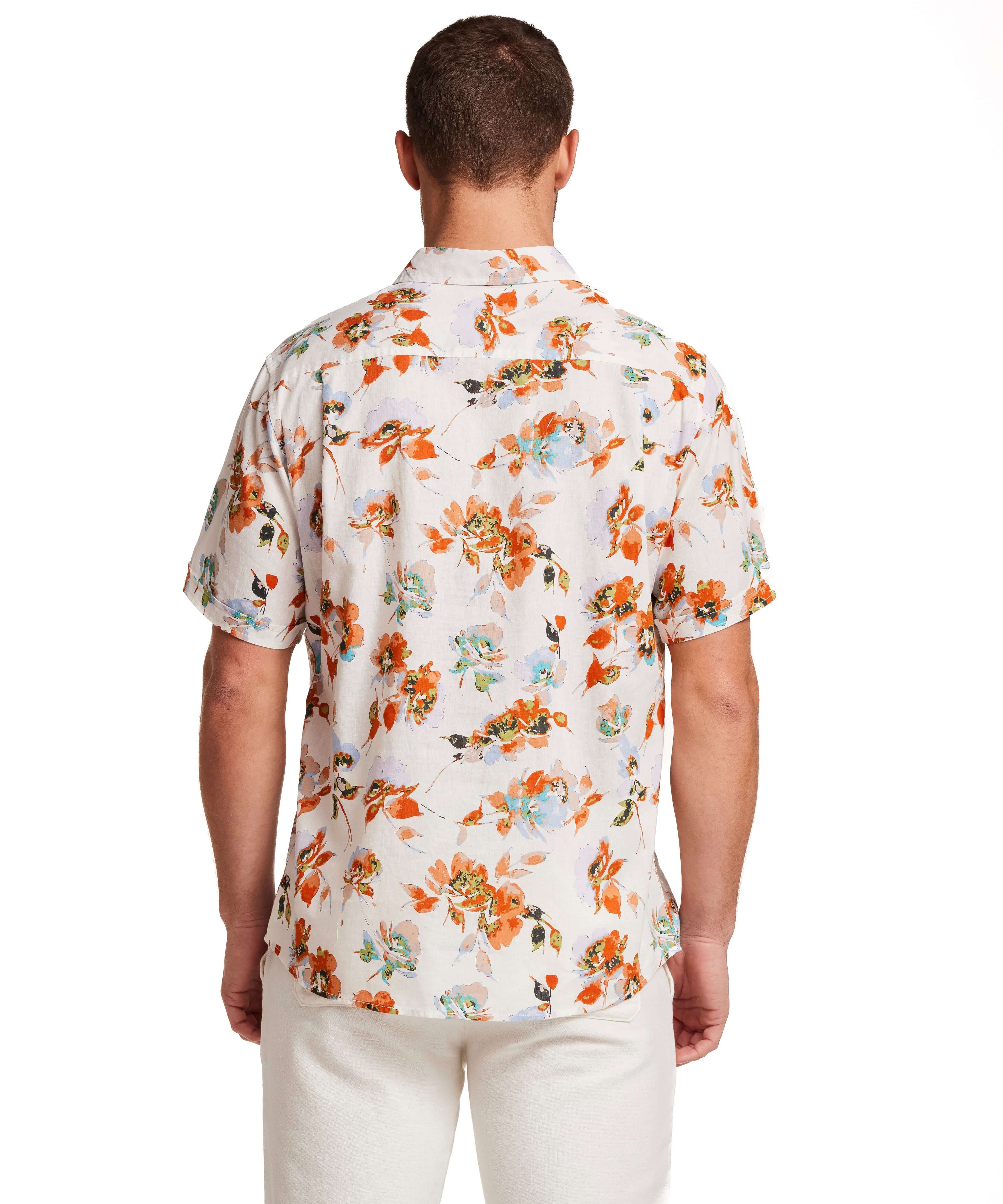 mens-linen-cotton-print-shirt-terra-cotta-back-view.jpg