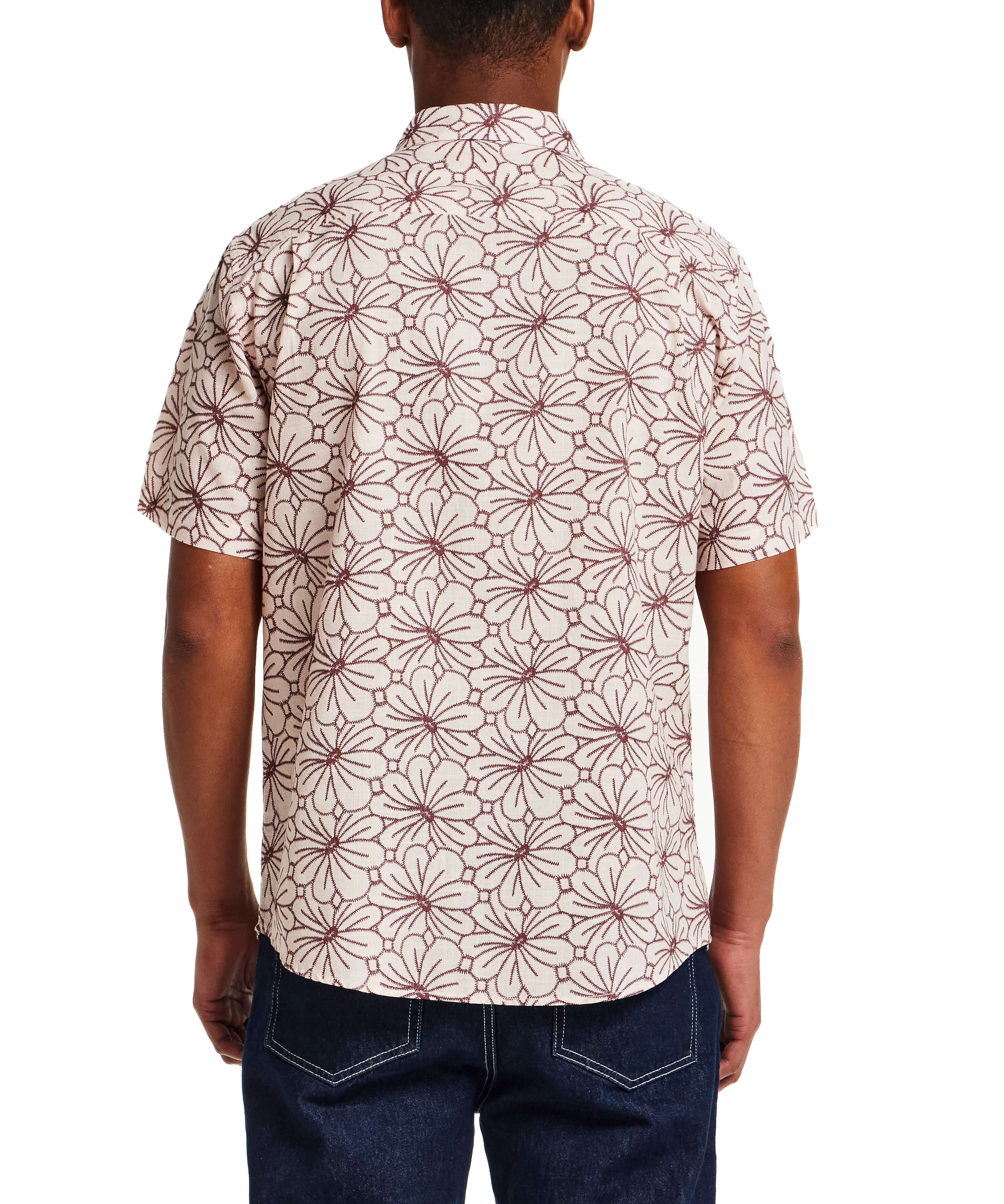mens-rose-brown-cotton-linen-texture-shirt-floral-pattern-back.jpg
