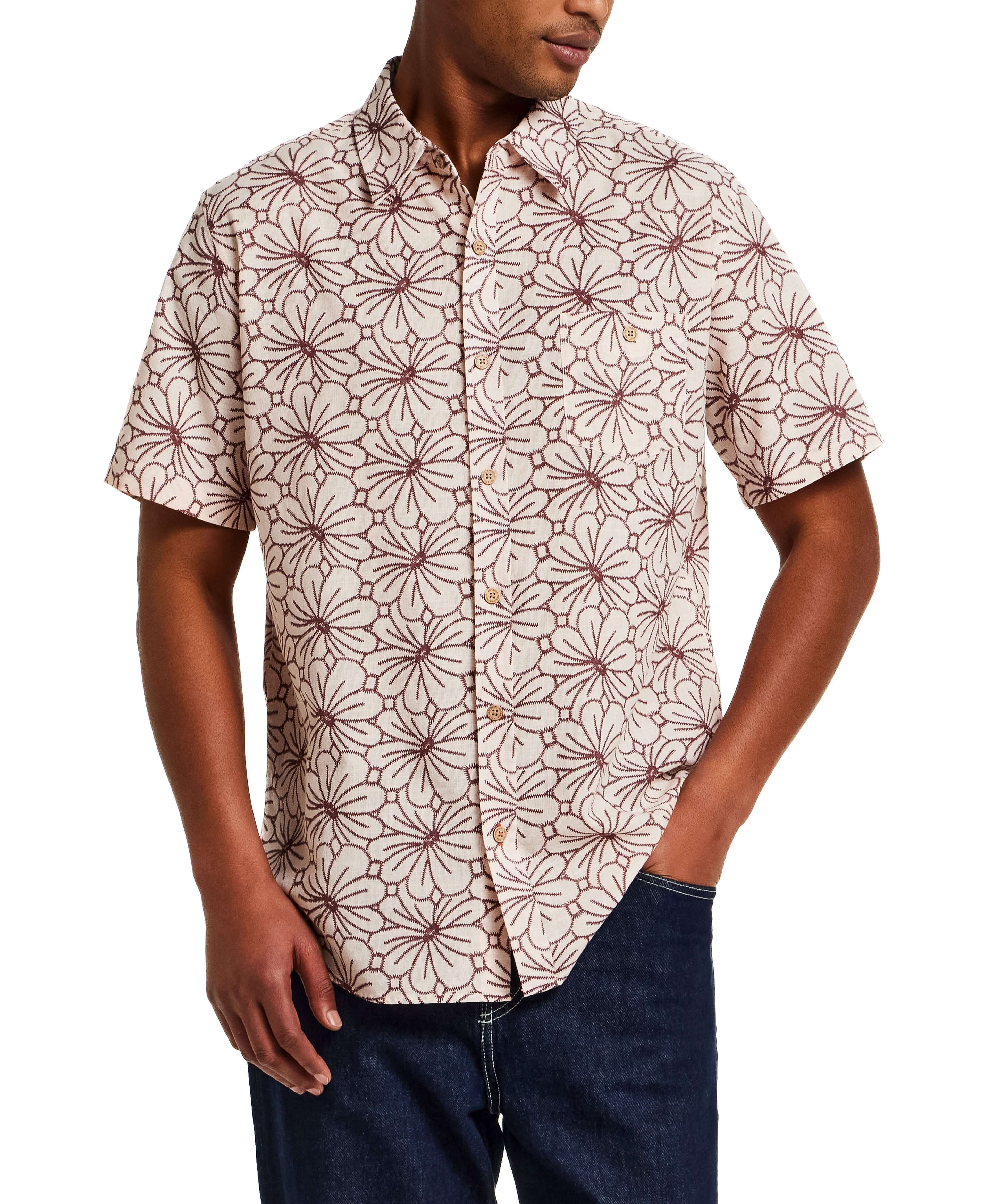 mens-rose-brown-cotton-linen-texture-shirt-floral-pattern.jpg