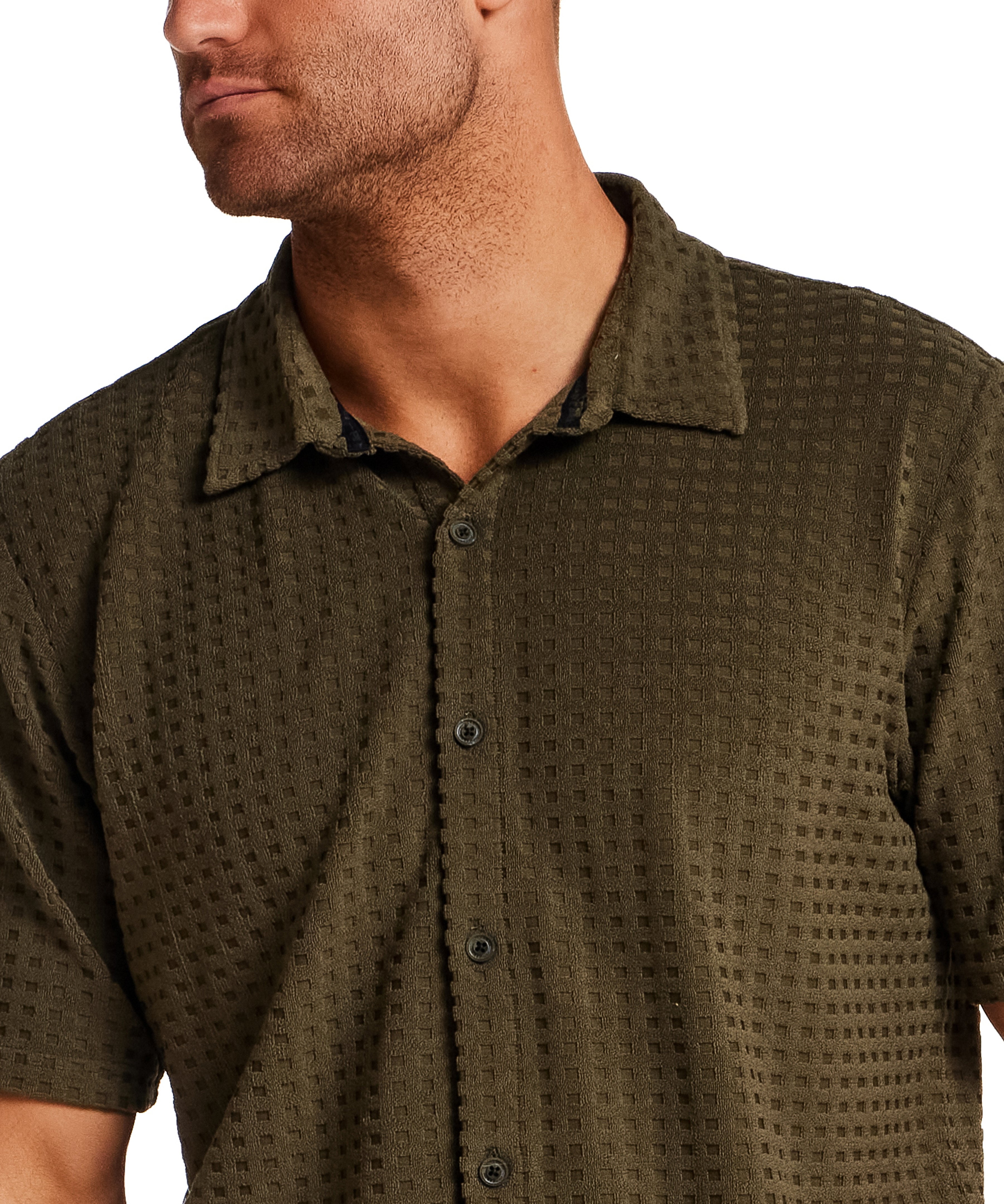 mens-s-s-textured-grid-shirt-olive-front-detail.jpg