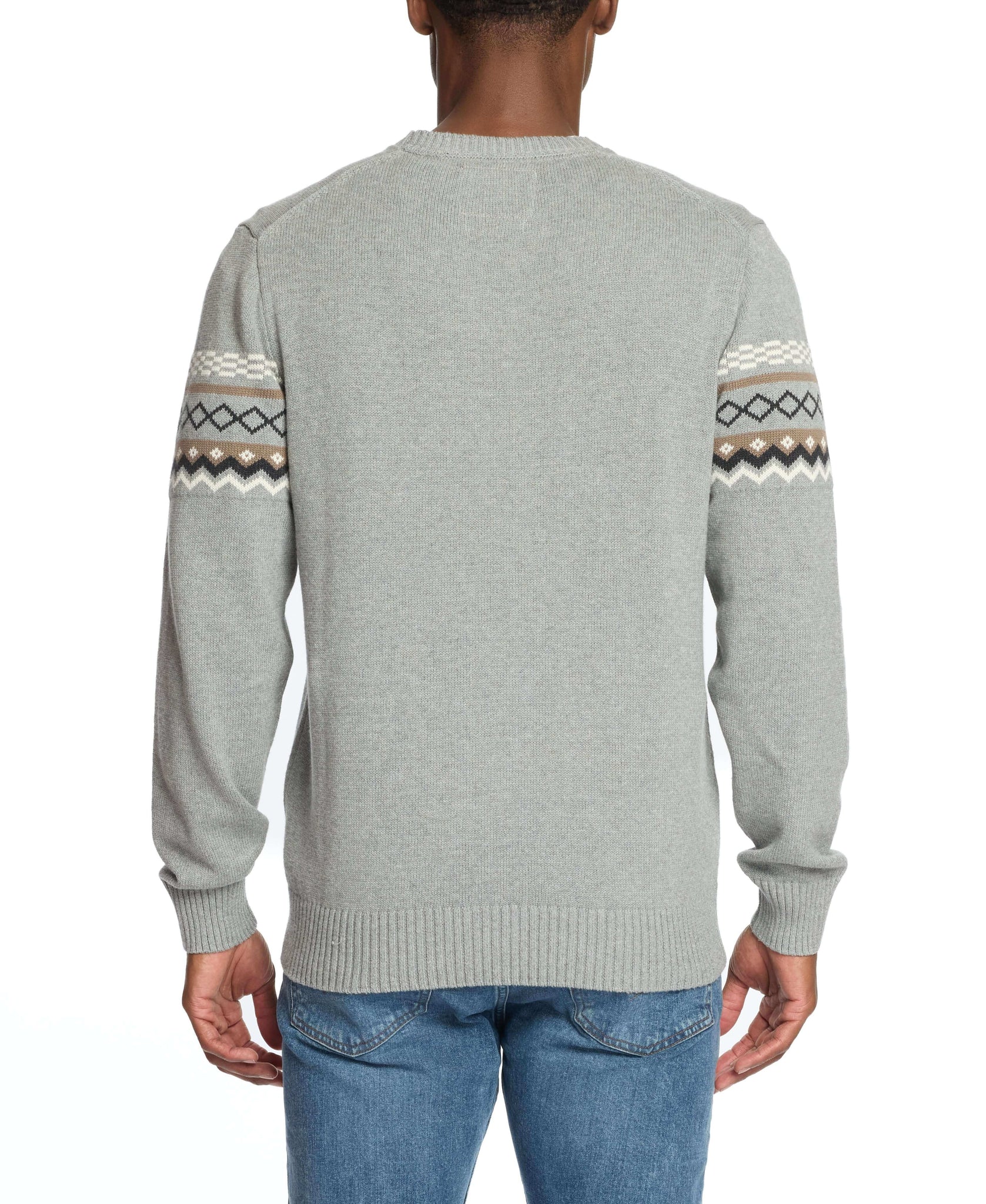Nordic Crewneck Sweater Pale Grey Comfort – Weatherproof® Vintage