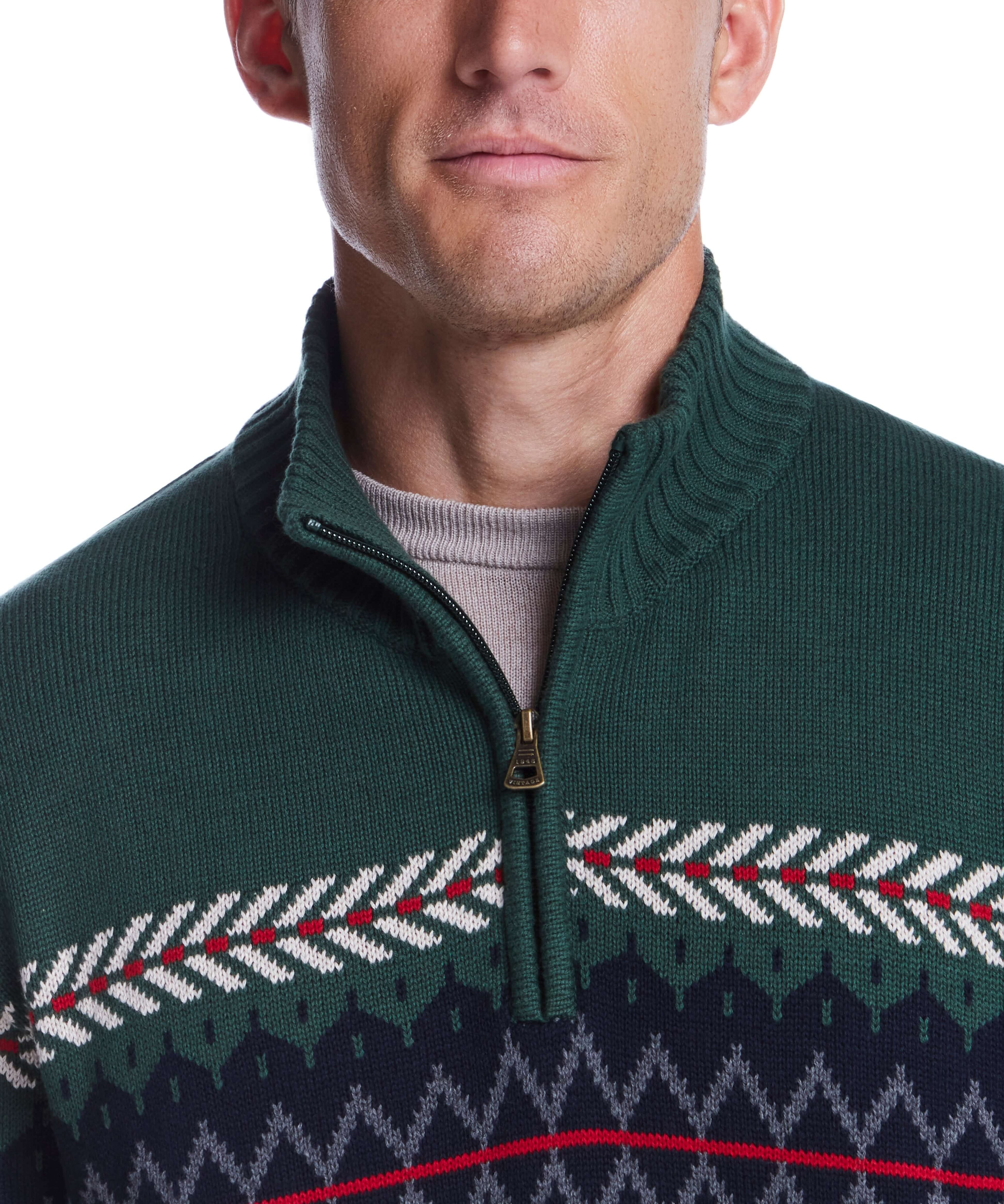 nordic-quarter-zip-sweater-tartan-red-mens-fashion-festive-attire-100-percent-cotton.jpg