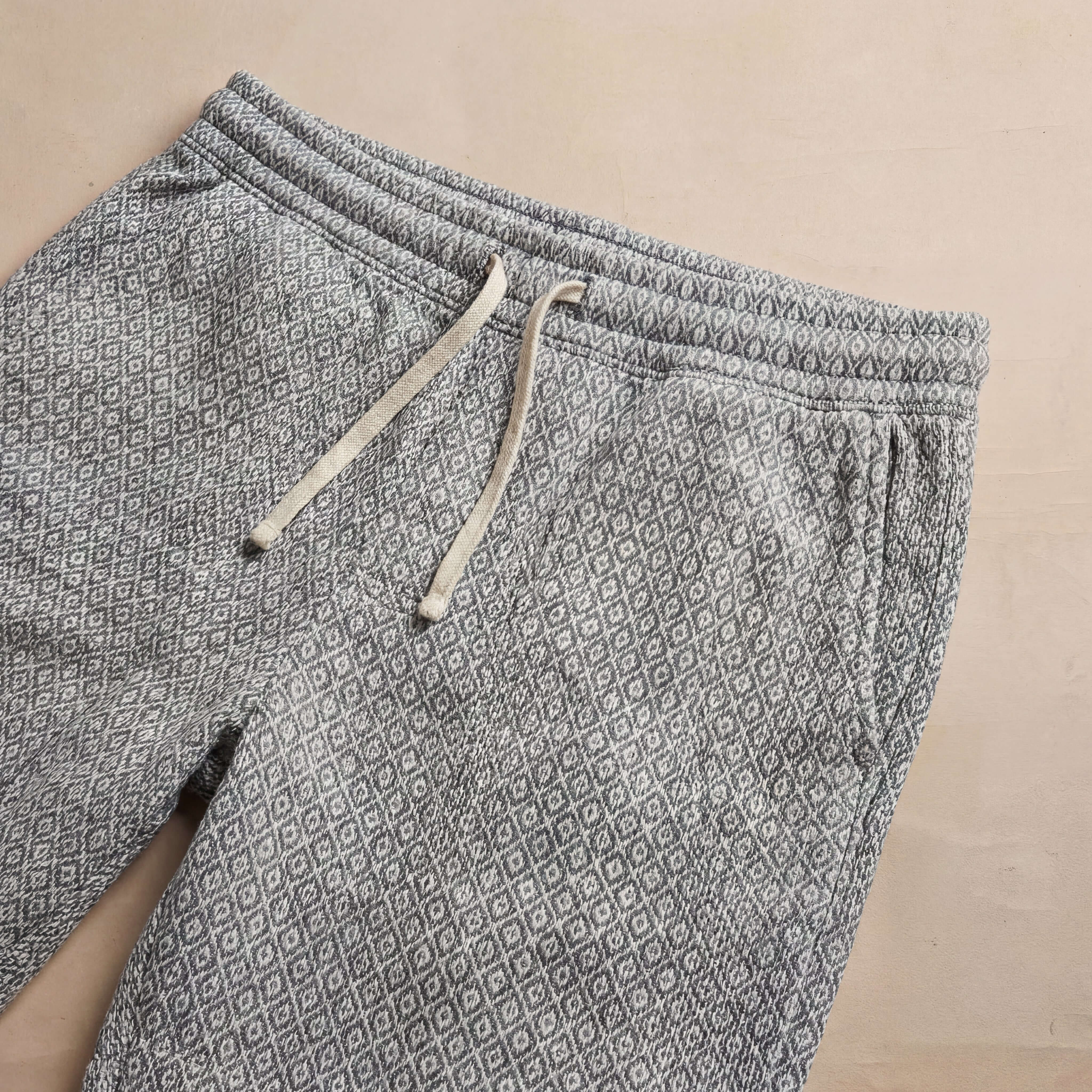 Bundle Jacquard Resort Shirt + Shorts in Navy Diamond
