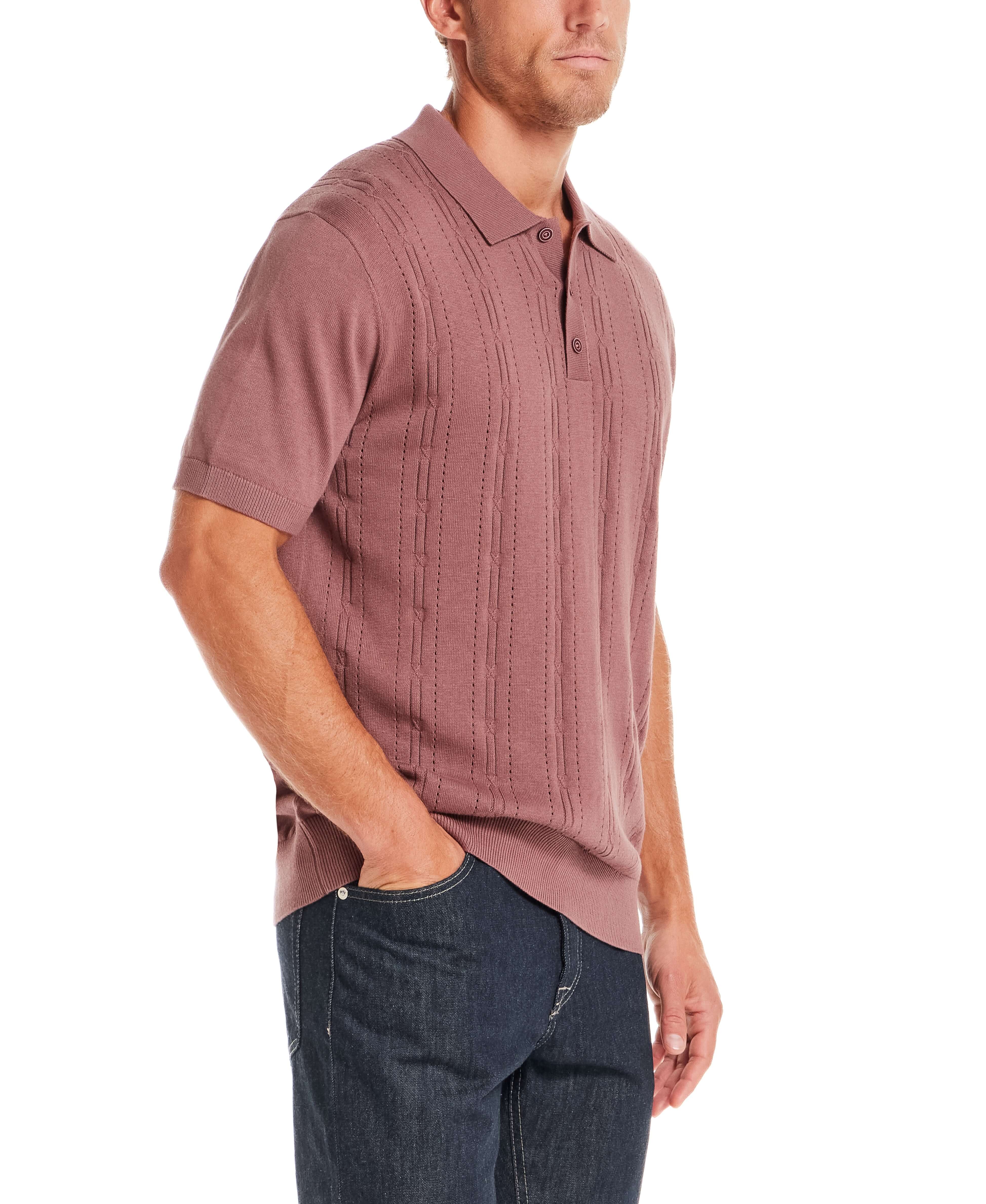 トップス second layer 23ss s/s open knit polo KnitPoloNavy_grande.jpg?v=
