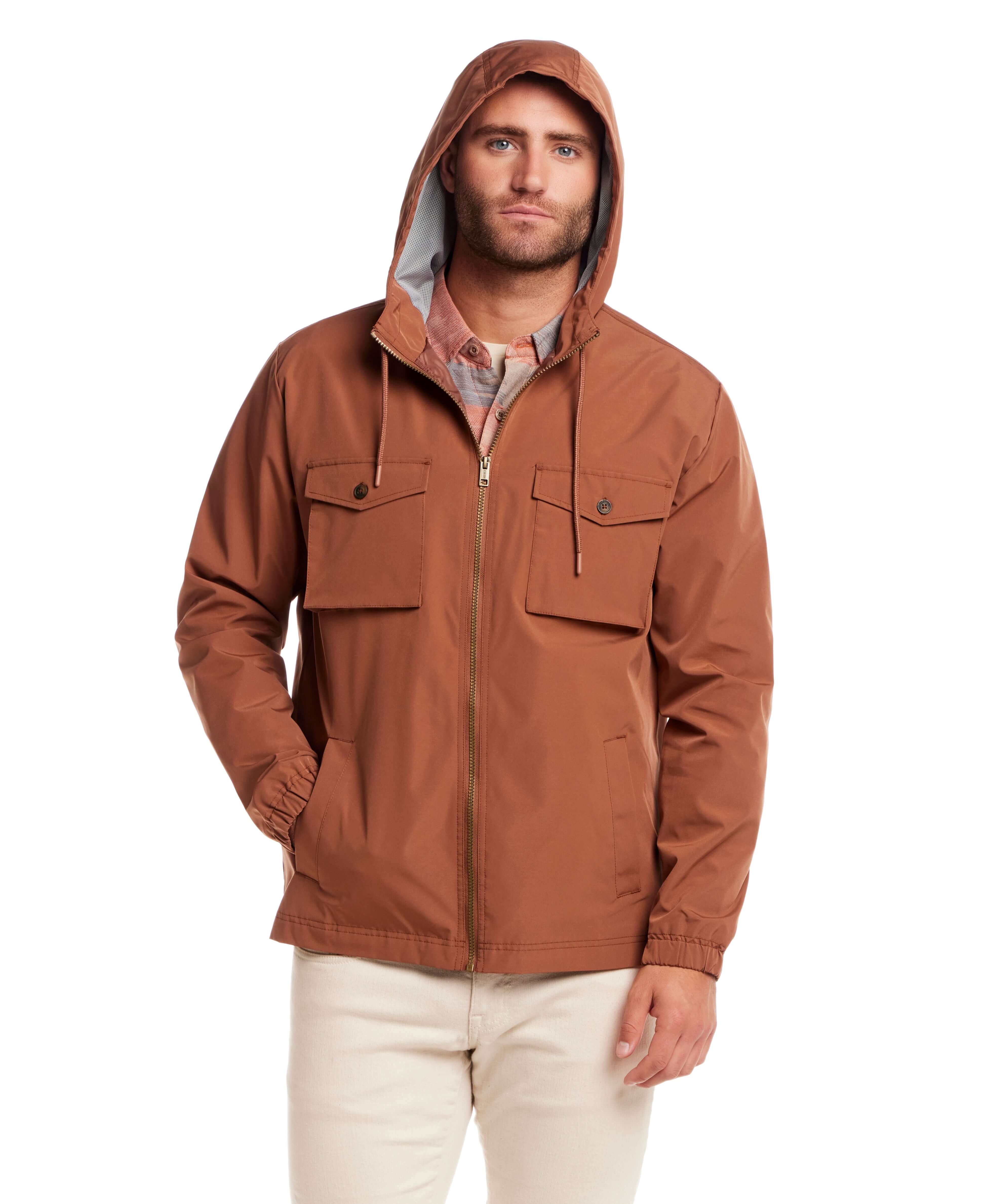 ジャケット・アウター gimmick design mountain Parker archive Poly Memory Safari Jacket with Hood - Clay – Weatherproof