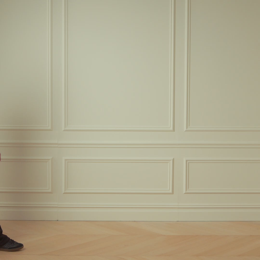 Ribbed Drawstring Pant in Black