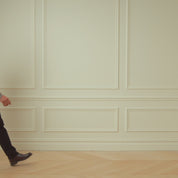 Bold Plaid Jacquard Button Down Shirt in Black Khaki