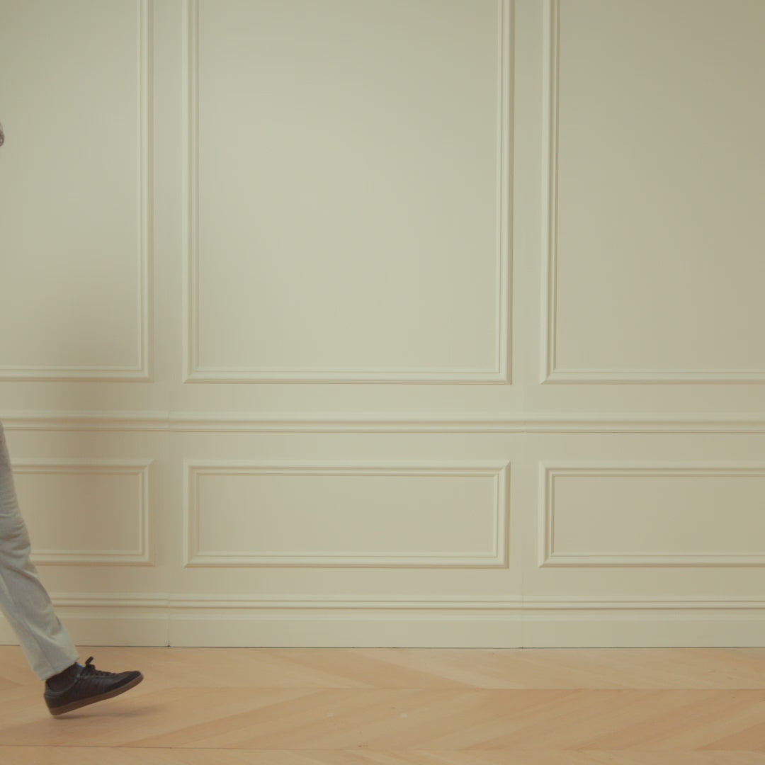 Mini Herringbone Bomber Jacket in Natural