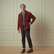 Brushed Corded Shirt Jacket in Fig