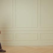 Long Sleeve Mixy Henley in Dark Brown