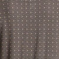 Printed Short Sleeve Polo in Black