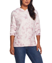Water Color Hoodie  In Nirvana featuring a unique tie-dye pattern, perfect for casual wear and comfort.