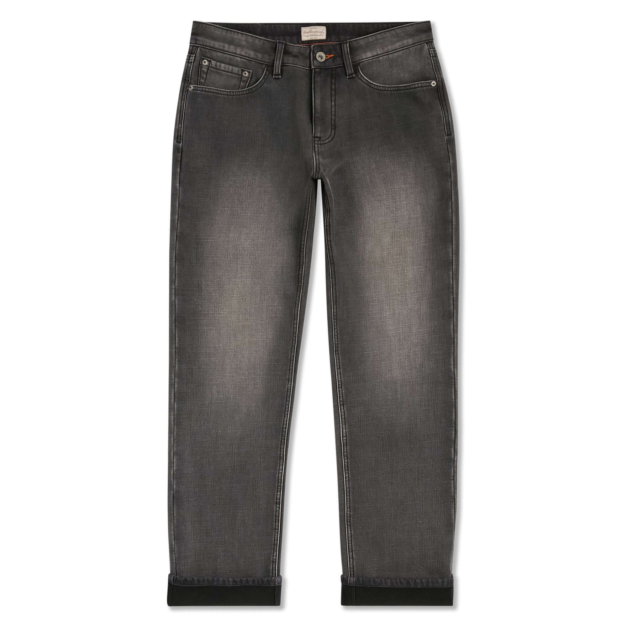 Regular Fit Fleece Lined Jeans Grey Used – Weatherproof® Vintage