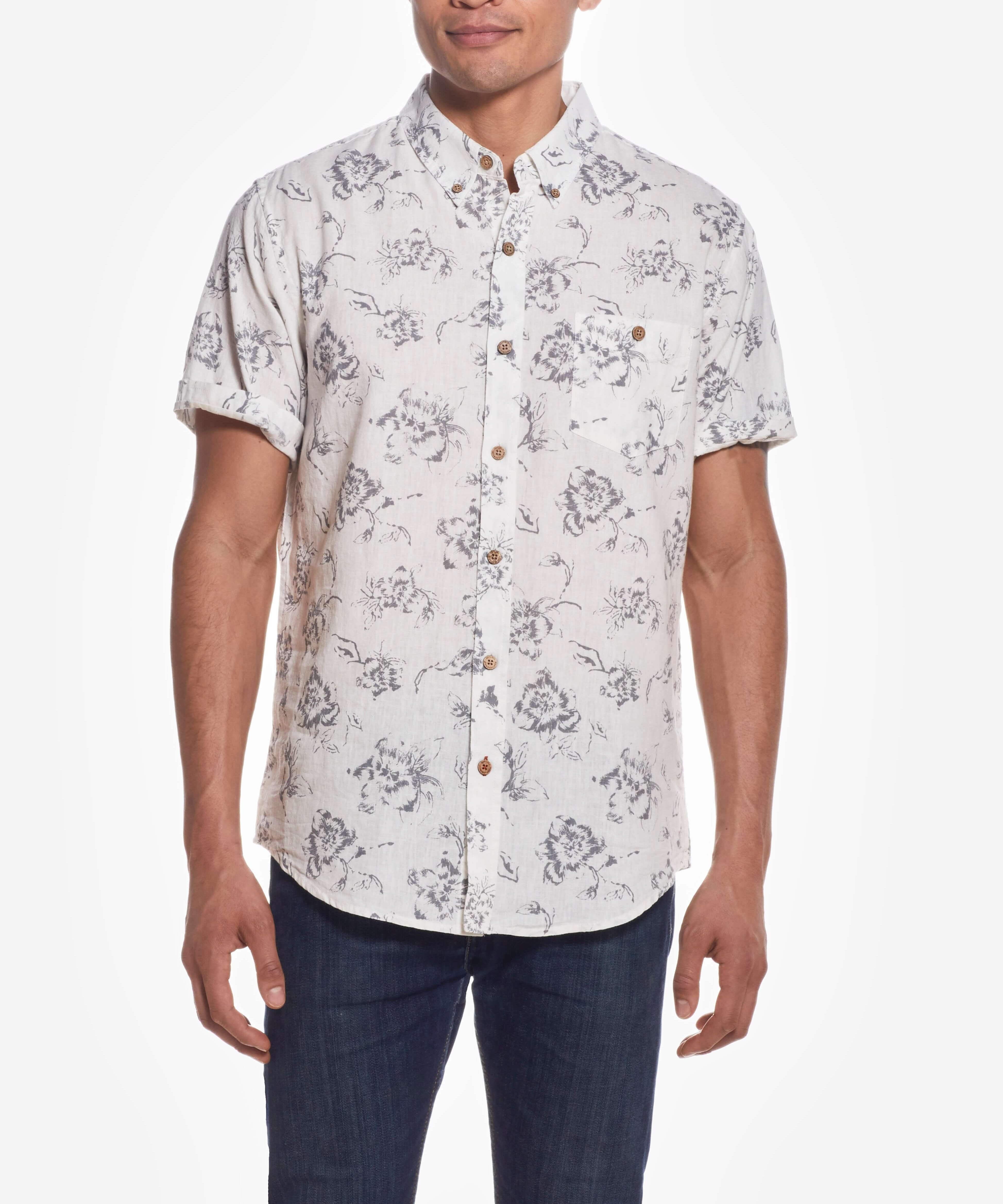 short-sleeve-linen-cotton-floral-print-grey-button-down-shirt-casual-formal-wear.jpg