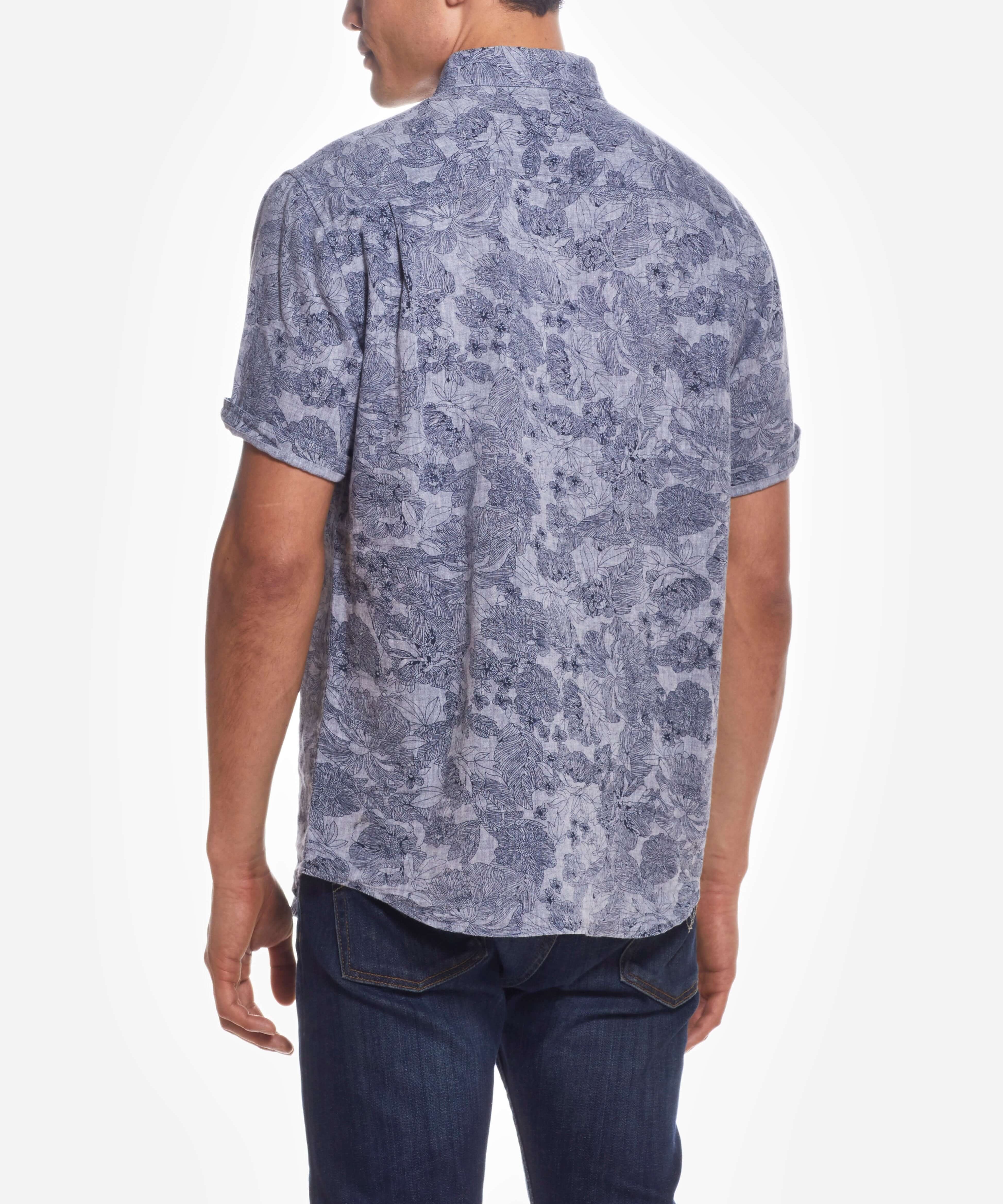 short-sleeve-linen-cotton-floral-print-shirt-bering-sea-back-view-casual-dressy-2023.jpg