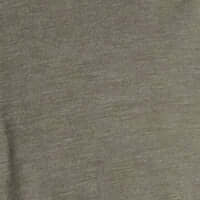 Close-up of olive melange fabric texture showcasing a soft knit, perfect for a classic henley shirt.