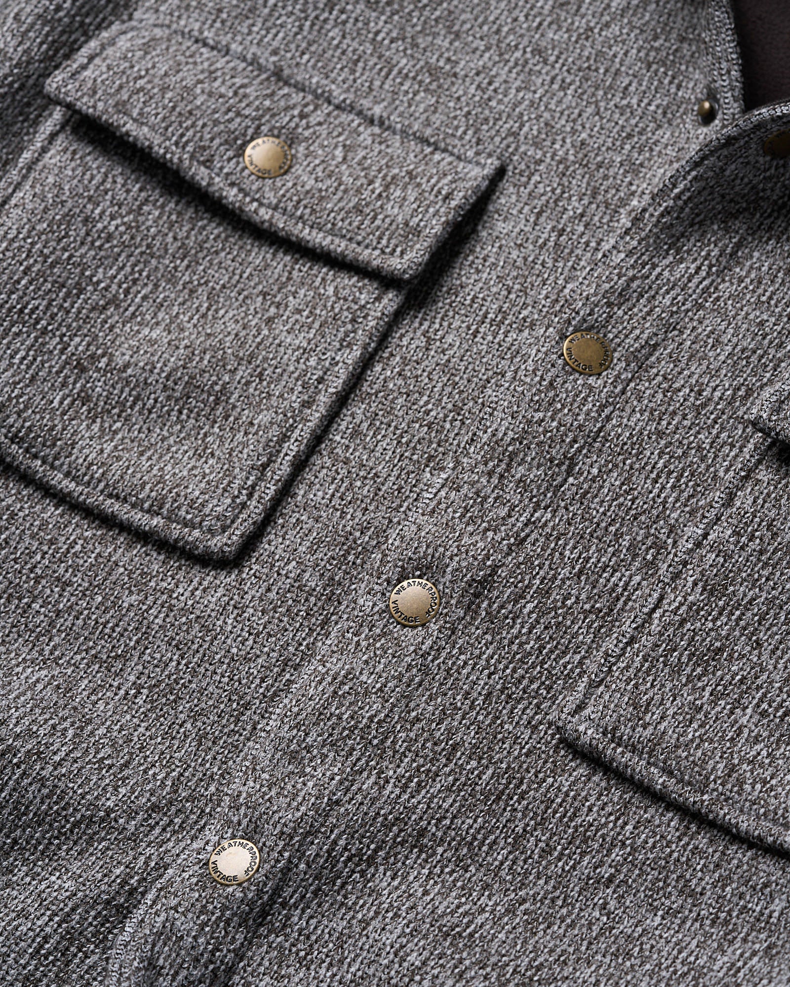 Knit Shirt Jacket in Chocolate Torte
