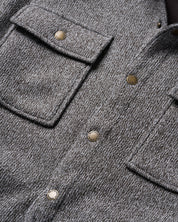 Knit Shirt Jacket in Chocolate Torte