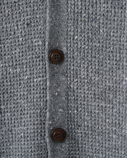 Waffle Cardigan in Grey